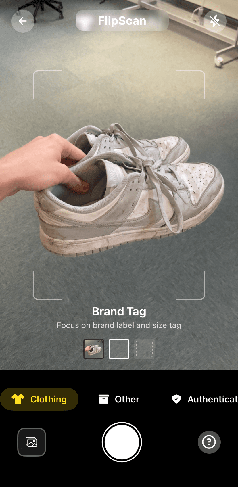 FlipScan App Screenshot